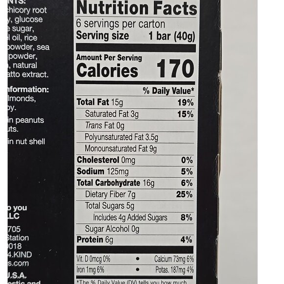 KIND Bars Caramel Almond & Sea Salt Healthy Snacks Gluten Free 6G 3Pk (18 Count) - Picture 6 of 7